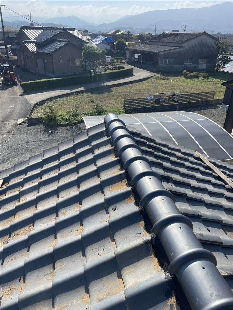 八代市 棟瓦の崩れ(施工後)